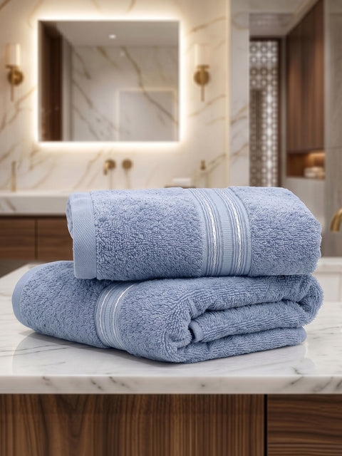 Lane Linen 100% Cotton 2 Piece Hand Towels Set 575 GSM Highly Absorbent and Soft