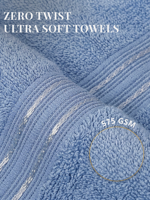 Lane Linen 100% Cotton 2 Piece Hand Towels Set 575 GSM Highly Absorbent and Soft