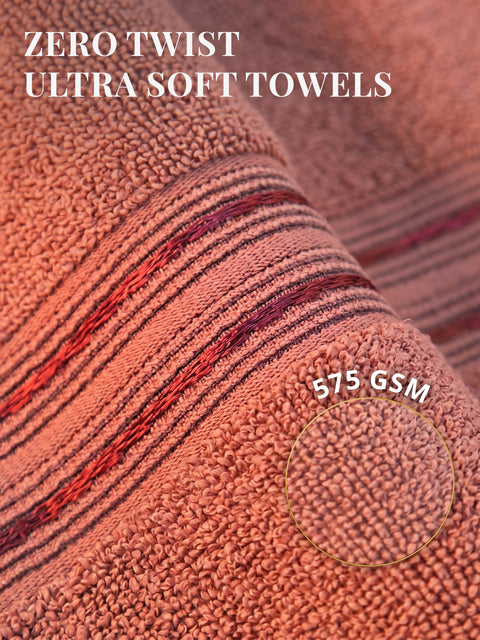 Lane Linen 100% Cotton 2 Piece Hand Towels Set 575 GSM Highly Absorbent and Soft