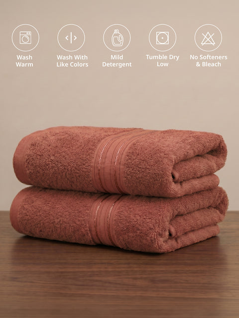 Lane Linen 100% Cotton 2 Piece Hand Towels Set 575 GSM Highly Absorbent and Soft