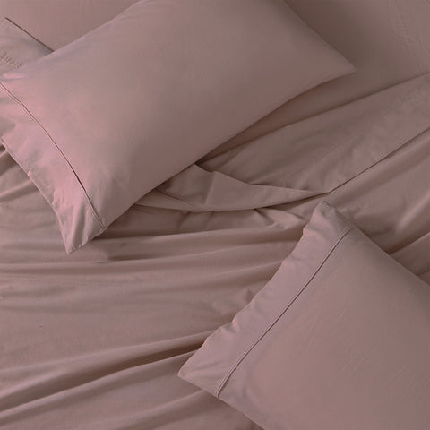 Organica | 100% organic Cotton Sheet Set | Soft & Breathable Fabric | 3 Piece (1 Bedsheet + 2 Pillow Covers) | Percale Weave | GOTS Certified - Double Bed Sheet Set