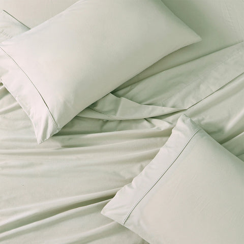 Organica | 100% organic Cotton Sheet Set | Soft & Breathable Fabric | 3 Piece (1 Bedsheet + 2 Pillow Covers) | Percale Weave | GOTS Certified - Double Bed Sheet Set