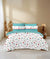White Multicolor Bedsheet Floral Pattern With 4 Pillows