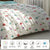 White Multicolor Bedsheet Floral Pattern,  Cotton Bedsheet, 400 TC,Super Soft Bedsheet, Skin Friendly Bedsheets, Durable & Sustainable Bedsheet