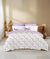 White Yellow Colour Floral Design Pattern With 4 Pillows 