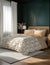 Brown Colour Floral Bedsheet With 4 Pillows
