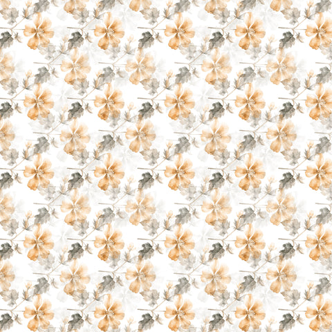 Brown Colour Floral Design Pattern Bedsheets