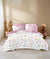 Pink Multicolor Floral Bedsheet With Pillows