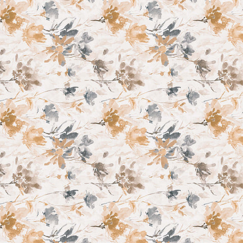 Brown White Floral Bedsheet Floral Pattern Design Bedsheet