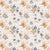 Brown White Floral Bedsheet Floral Pattern Design Bedsheet