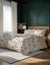 Brown White Floral Colour Bedsheet With 4 Pillows