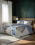 Blue Pattern Colour Bedsheet With Pillows