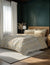 Brown Floral Geometric Pattern Bedsheet With 4 Pillows