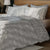  Grey Floral Colour Pattern Bedsheet With 4 Pillows
