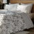 White Colour Floral Pattern Design Bedsheet