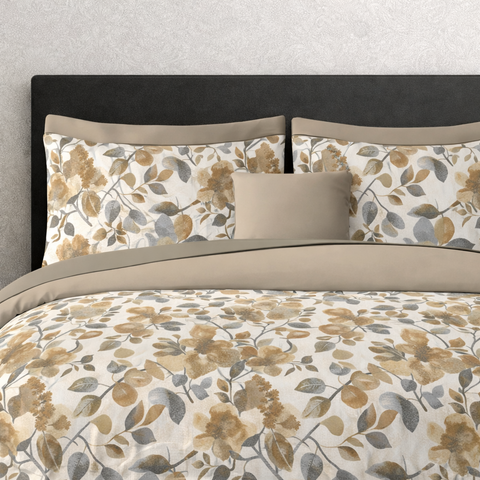Symphony | 100% Cotton Sheet Set | Soft & Breathable Fabric | 3 Piece (1 Bedsheet + 2 Pillow Covers) | Double Bed Sheet Set