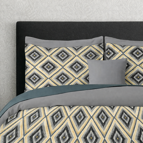 Symphony | 100% Cotton Sheet Set | Soft & Breathable Fabric | 3 Piece (1 Bedsheet + 2 Pillow Covers) | Double Bed Sheet Set