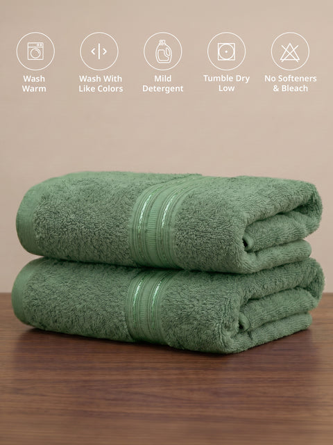 Lane Linen 100% Cotton 2 Piece Hand Towels Set 575 GSM Highly Absorbent and Soft