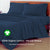 Double Sized Bedsheet With Estate Blue Color, 100% Organic Cotton Bedsheet, Percale Weaves