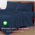 King Sized Bed Sheet of blue color, 100% Organic Cotton , Percale Weave Bedsheet