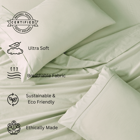 double sized bedsheet, ultra soft bedsheet, breathable fabric, sustainable & eco friendly bedsheet