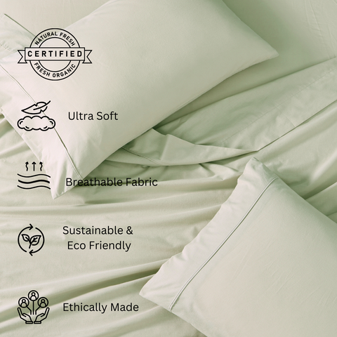 King bedsheet , Ultra Soft Bdsheet, Breathable Fabric Bedsheet, Sustainable & Eco friendly, Durable Bedsheet, Ethically Made