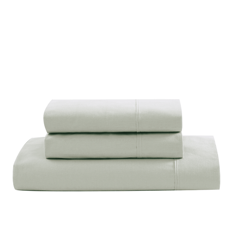King sized bedsheet of mineral color with White Color Background