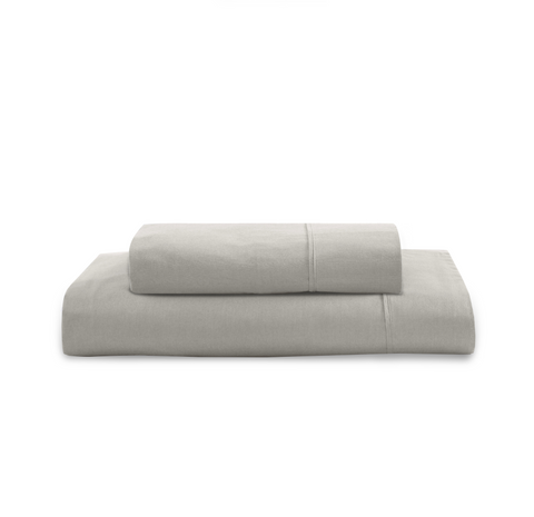 2 Single Bedsheet Of Silver Colour with White Background