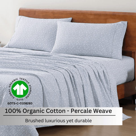 100 % Cotton Single Bedsheet, Organic Cotton Bedsheet, Brushed Luxurious Bedsheet