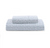 Two Polka Dot Blue Color Bedsheet With A White Background