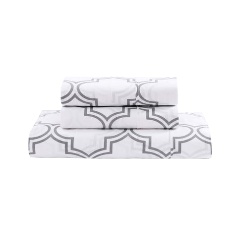 Double size bedsheet on a white background