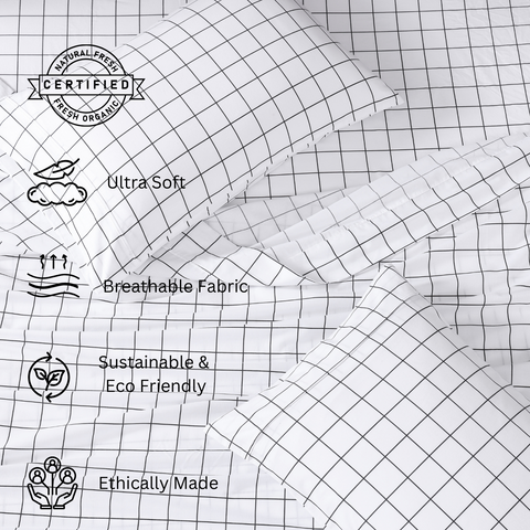 King Size Bedsheet , Ultra Soft , Breathable Fabric, Sustainable & Eco Friendly Bedsheet, Ethically Made 