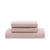 Two Sephia Rose Color Bedsheet With A White Background