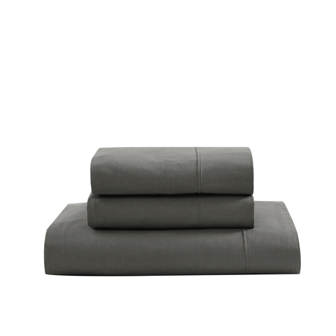 Charcoal Colour 2 Bedsheet with White Background