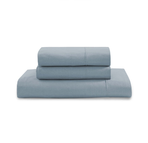 Double 2 Bedsheet With French Blue Color Bedsheet with White Background