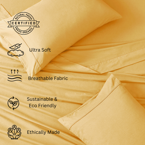 King sized Bedsheet, Ultra Soft Bedsheet, Breatheable Fabric, Sustainable & Eco Friendly Bedsheet, Ethically Made Bedsheet
