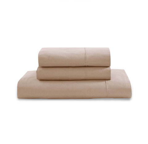 Double Size 2 Bedsheet with Taupe Color