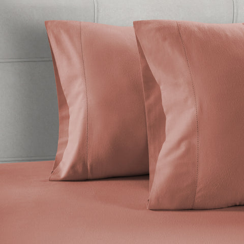 King size bedsheet & Pillows of Rose Dawn color