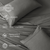 King sized Sheet, charcoal colour bedsheet & pillows, , ultra soft, breathable fabric, sustainable & durable bedsheet, ethically made