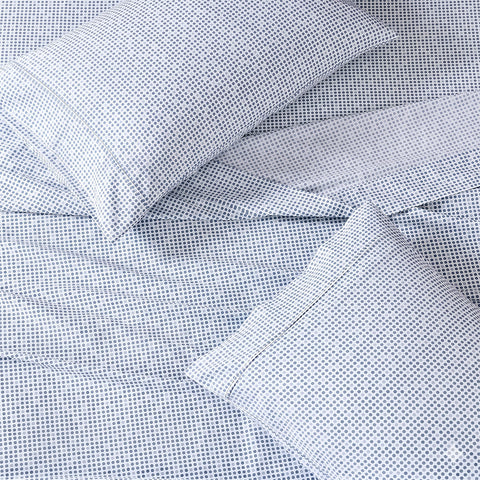 Organica | 100% organic Cotton Sheet Set | Soft & Breathable Fabric | 3 Piece (1 Bedsheet + 2 Pillow Covers) | Percale Weave | GOTS Certified - Super King Fitted Printed Bed Sheet Set