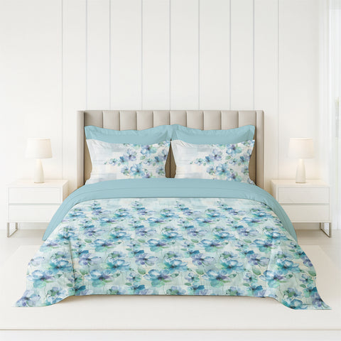 Pixel | 100% Cotton 250 TC Digitally Printed Sheet Set | 3 Piece (1 Bedsheet + 2 Pillow Cover) |Oeko-TEX Certified - King Size Bed Sheet Set