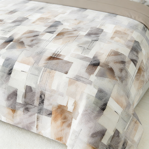 Pixel | 100% Cotton 250 TC Digitally Printed Sheet Set | 3 Piece (1 Bedsheet + 2 Pillow Cover) |Oeko-TEX Certified - King Size Bed Sheet Set