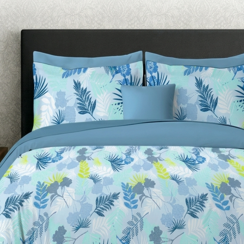 Symphony | 100% Cotton Sheet Set | Soft & Breathable Fabric | 3 Piece (1 Bedsheet + 2 Pillow Covers) | Double Bed Sheet Set