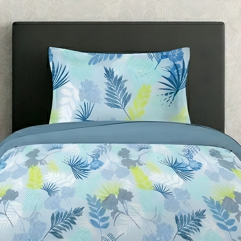 Symphony | 100% Cotton Sheet Set | Soft & Breathable Fabric | 2 Piece (1 Bedsheet + 1 Pillow Cover) | Single Bed Sheet Set