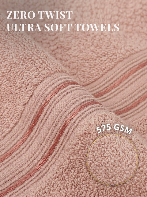 Lane Linen 100% Cotton 2 Piece Hand Towels Set 575 GSM Highly Absorbent and Soft