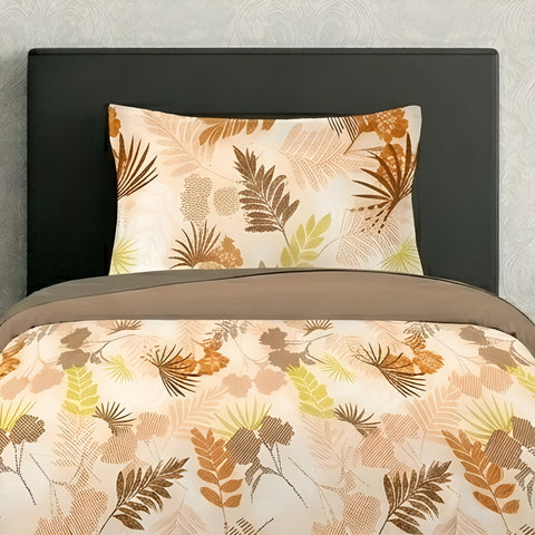 Symphony | 100% Cotton Sheet Set | Soft & Breathable Fabric | 2 Piece (1 Bedsheet + 1 Pillow Cover) | Single Bed Sheet Set