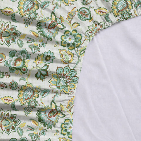 Symphony Vol 2 | 100% Cotton Sheet Set | Soft & Breathable Fabric | 3 Piece (1 Bedsheet + 2 Pillow Covers) | Super King Fitted Bed Sheet Set