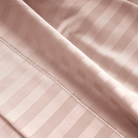 Sepia Rose Colour Bedsheet Stripe King 800TC 