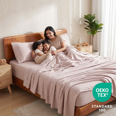 Organica | 100% organic Cotton Sheet Set | Soft & Breathable Fabric | 3 Piece (1 Bedsheet + 2 Pillow Covers) | Percale Weave | GOTS Certified - Double Bed Sheet Set