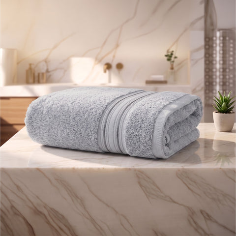 Lane Linen 100% Cotton Bath Towel | 575 Gsm | Ultra Soft Zero Twist Yarn